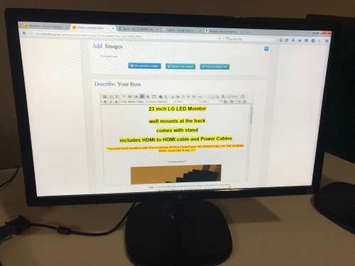 23 inch LG LED monitor 23MP57HQ-P